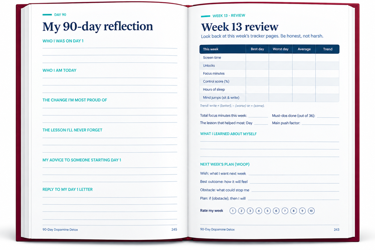 Dopamine Detox — 90-Day Focus & Self-Control Book | Take Back Your Attention