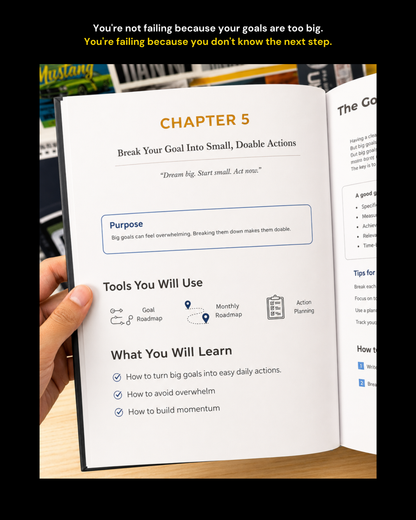 Goal Achiever Kit | Achieve Any Goal Using Proven Methods Used by Top Performers (HardCopy + E-Book) PACK OF TWO