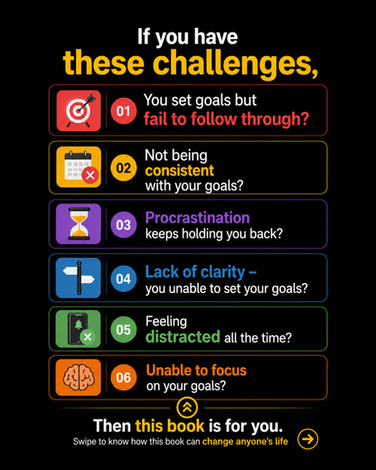 Goal Achiever Kit | Achieve Any Goal Using Proven Methods Used by Top Performers (HardCopy + E-Book) PACK OF TWO
