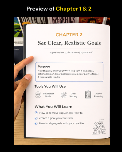 Goal Achiever Kit | Achieve Any Goal Using Proven Methods Used by Top Performers (HardCopy + E-Book) PACK OF TWO