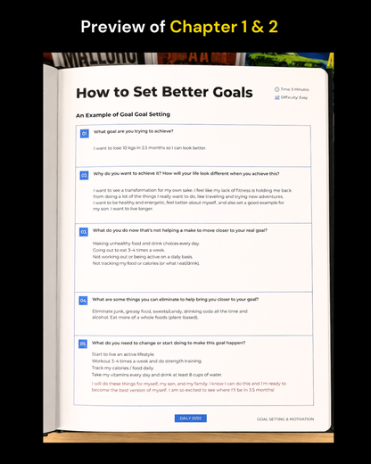 Goal Achiever Kit | Achieve Any Goal Using Proven Methods Used by Top Performers (HardCopy + E-Book) PACK OF TWO