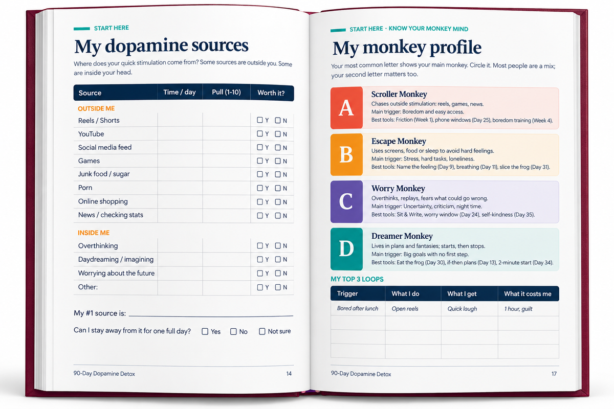 Dopamine Detox — 90-Day Focus & Self-Control Book | Take Back Your Attention