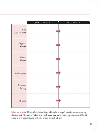 30-Day Glow-Up Challenge Ebook & Journal Combo (ebook)